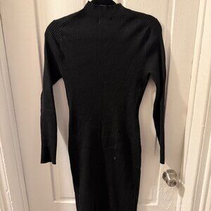 H&M Black Turtleneck Sweater Dress